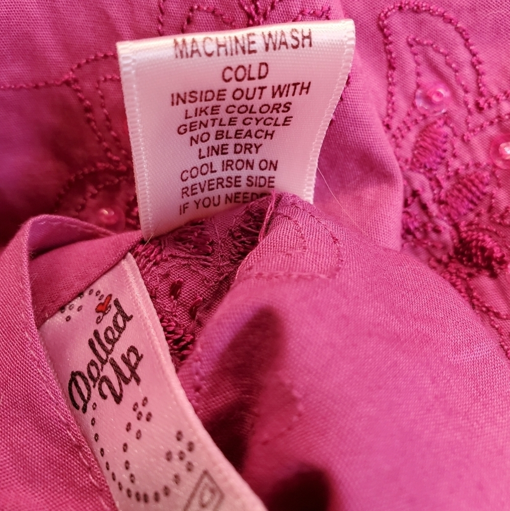 #071 Dolled Up Size Small by F.A.N.G. fuschia sequined skirt - Picture 15 of 16
